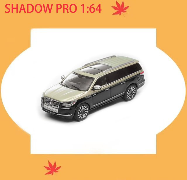 SHADOW PRO Lincoln Navigator SUV, Modellauto, Maßstab 1:64, Metall, Schwarz - Bild 1