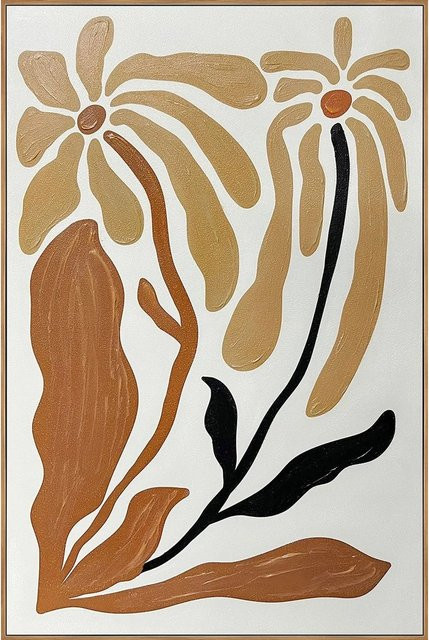 Art Universe Leinwandbild Boho Flowers in Multicolour, Breite: 60 cm, Höhe: 90 cm - Bild 1
