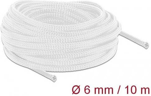 Delock Geflechtschlauch aus Polyester in Weiß, Länge: 10 m - Bild 1
