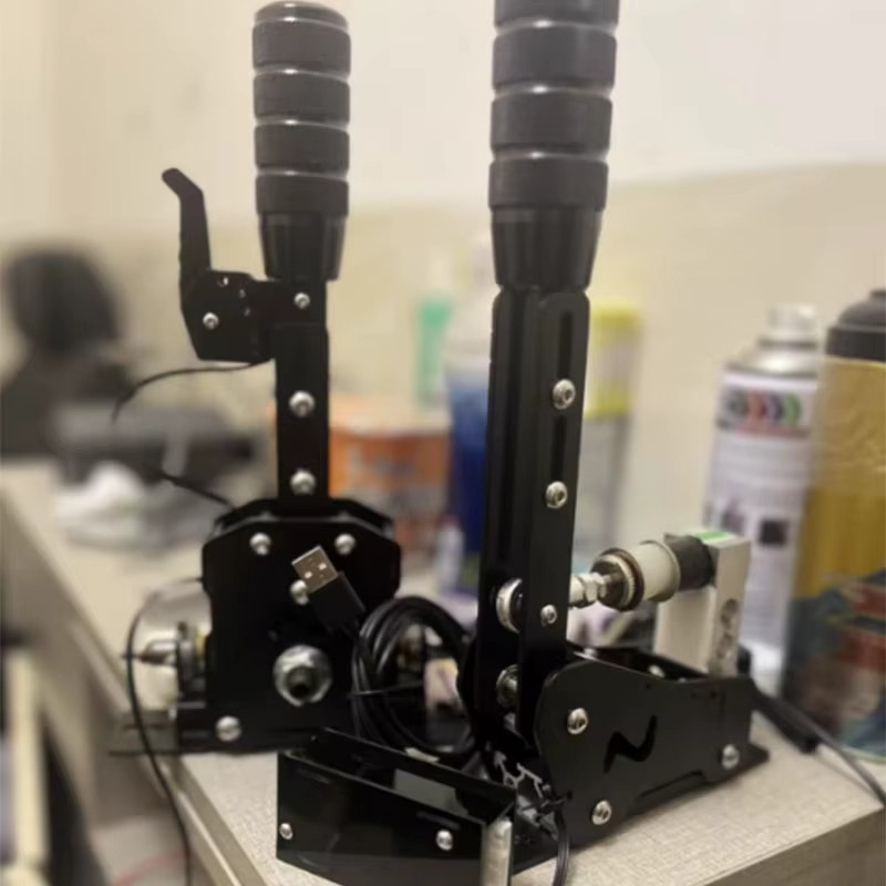 Sim Racing USB Sequence Shifter und Handbremse Set in Schwarz für PC, kompatibel mit Logitech G29/G27/G25 und Thrustmaster T300RS/GT Lenkradbasen - Bild 3