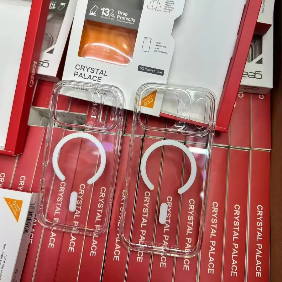 Gear4 Clear Armor Stoßfeste MagSafe Handyhülle für iPhone 17 Pro Max, 16, 15, 14, 13 Pro in Transparent und Schwarz mit kabellosem Laden - Bild 5