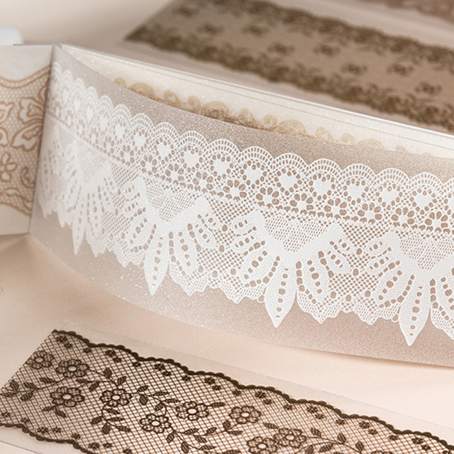 Mr. Paper Lace-Stickerbuch mit 16 Blatt im Retro-Stil, mehrfarbige Blumen-Aufkleber in Schwarz - Bild 1