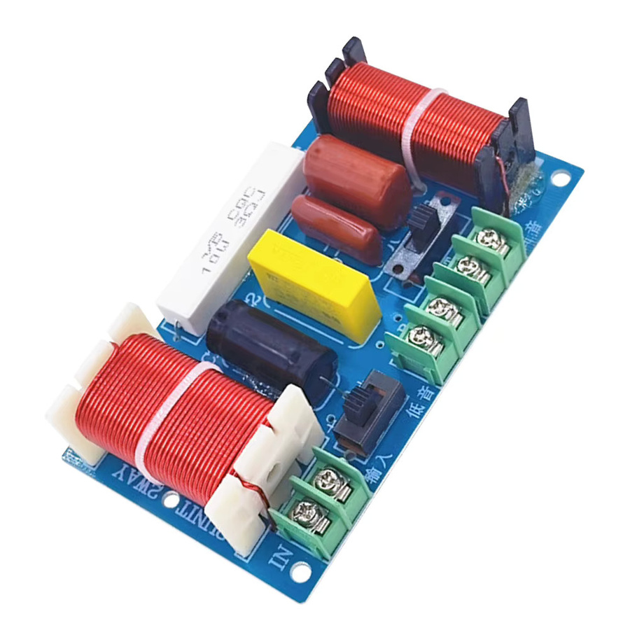 APWIKOGER 2-Wege Frequenzteiler 250W 2500-3000Hz DIY Lautsprecher Filter Schaltung für Heimkino HiFi Stereo Audio in Multicolour - Bild 2