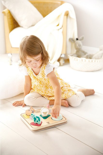 Hape Puzzle Tiergeräusche Tom, Holz, ab 1,5 Jahre - Bild 1
