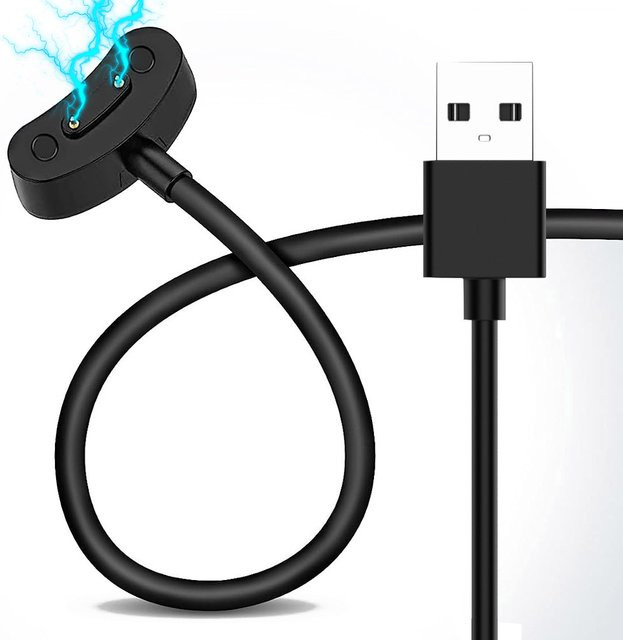 iHZCPRO USB-C Ladekabel für Ticwatch Pro 5, E3, Pro X, Pro 3 und Pro3 LTE in Schwarz - Bild 1