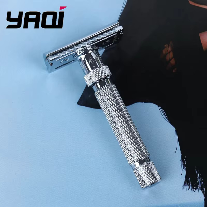 Yaqi Sicherheitsrasierer Herren, Chrom - Bild 2