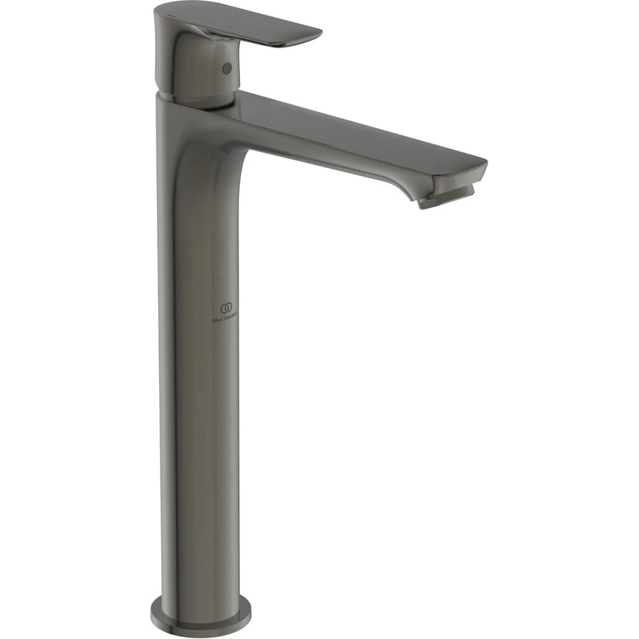 Ideal Standard Waschtischarmatur Connect Air Einhebelmischer mit verlängertem Sockel in Magnetic Grey/Gunmetal ohne Ablauföffnung - Bild 2