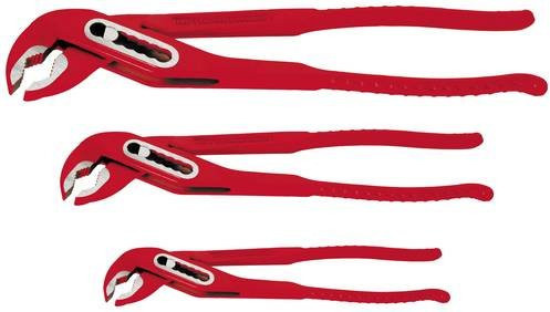Rothenberger Wasserpumpenzangen-Set 3teilig aus Chrom-Vanadium-Stahl in Rot - Bild 1