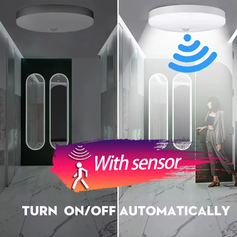CANMEIJIA LED-Bewegungssensor-Deckenleuchte in Weiß mit Infrarot-Radar-Induktion als automatische Nachtbeleuchtung für Küche und Flur - Bild 2