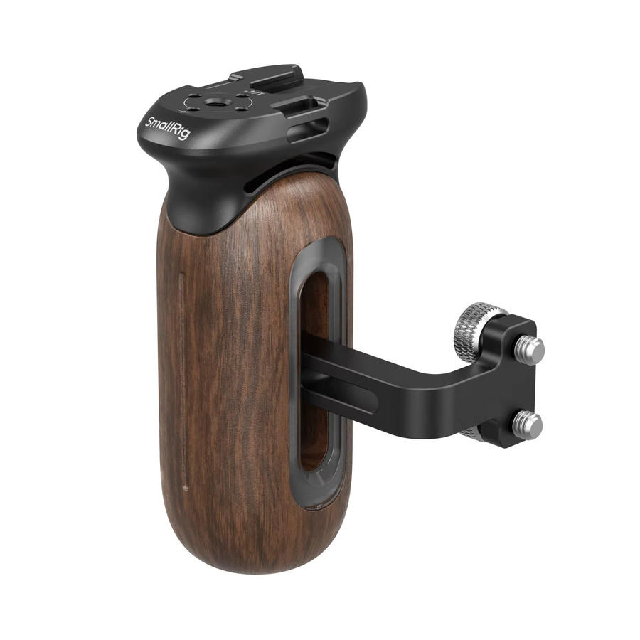 SmallRig Holz-Seitengriff in Braun mit 1/4"-20 Schrauben und Cold Shoe für Käfige oder Montageplatten - 5237 - Bild 1