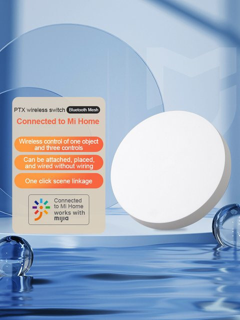 Xiaomi Timet hinker ptx Bluetooth Smart Mini Schalter Drahtlose Fernbedienung in Weiß für die Mi Home App - Bild 1