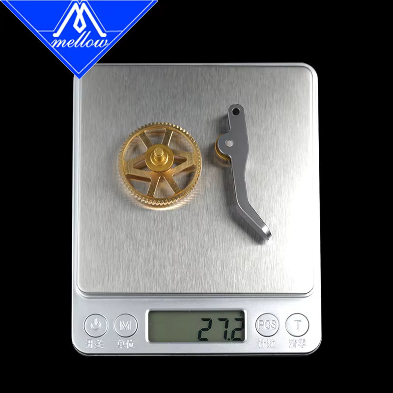 Mellow EvoBambu CNC Ganzmetall DLC-beschichteter Fräsgetriebesatz für Bambu Lab A1 und A1 Mini Extruder in Gold - Bild 5