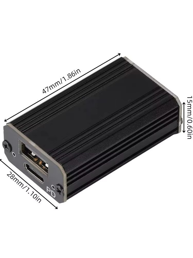 Gaqqee PD 100W Schnelllademodul DC 9V–24V Buck-Typ Autoladegerät in Schwarz - Bild 4