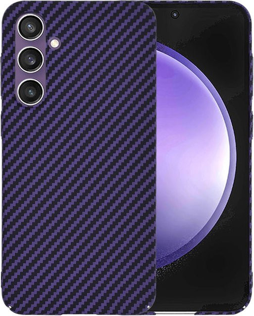 Techsuit Carbonite FiberShell Schutzhülle für Samsung Galaxy S23 FE S711 in Lila - Bild 1