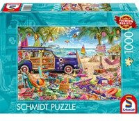 Schmidt Spiele Puzzle Sonnige Auszeit am Strand, 1000 Teile, farbenfroh - Bild 1
