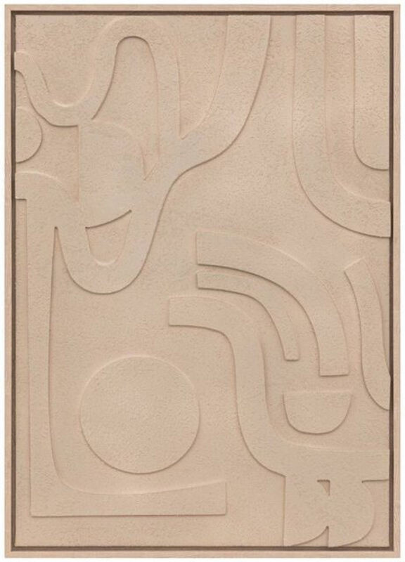 ATMOSPHERA 3D-Bild Azra mit Rahmen, abstrakt und geometrisch, beige, B: 50 cm, H: 70 cm - Bild 1