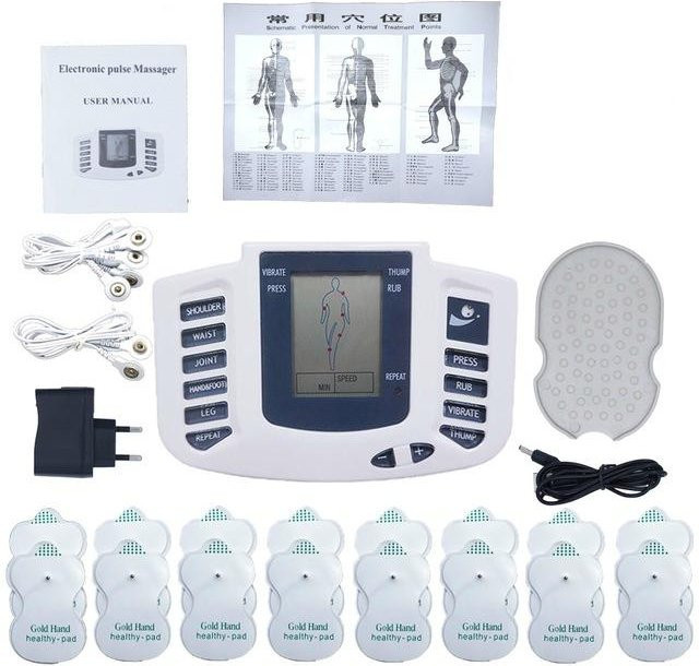 JINKAIRUI Akupunktur-Elektrostimulator Muskeltherapie-Massagegerät, grau - Bild 1