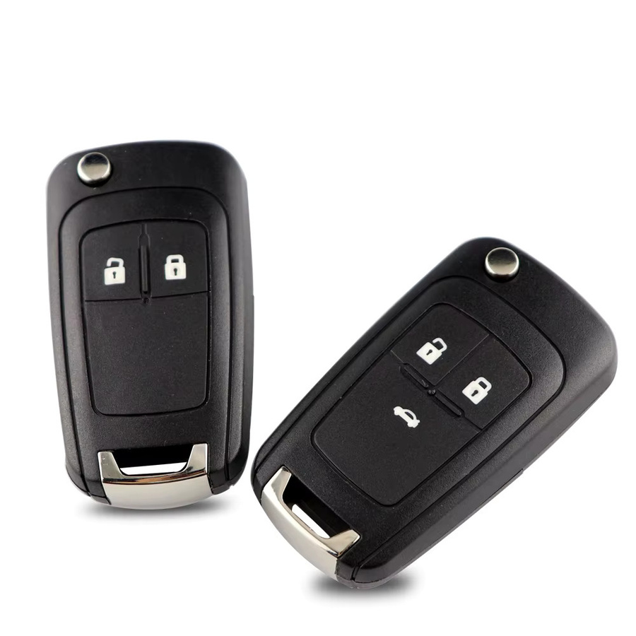 YIQIXIN Auto Funkschlüssel mit ID46 Chip für Chevrolet Epica Cruze Lova Camaro Impala Segel Malibu Orlando Trax Funken Prisma Aveo Sonic, Farbe: Schwarz, 315/433 MHz - Bild 3