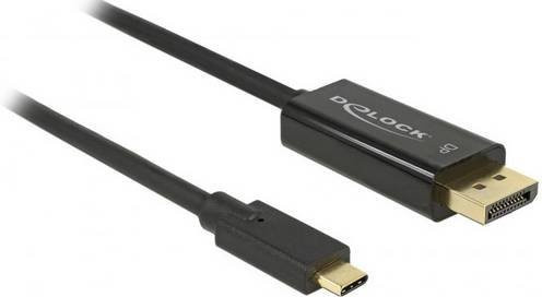 Delock USB-C auf DisplayPort Adapterkabel Schwarz, Länge: 2,00 m - Bild 1