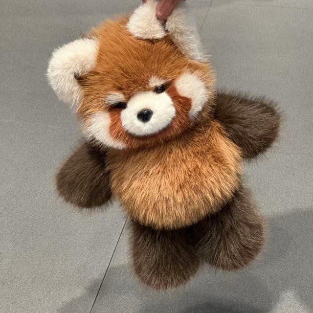 Kawaii Waschbär Panda Kuscheltier, Plüschtier, Braun - Bild 1