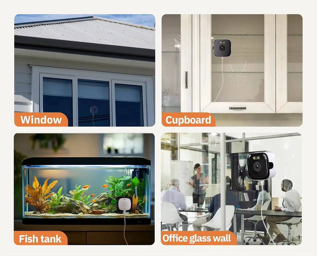 Uzoom 3MP 2-in-1 Fensterkamera mit 2,4/5GHz Dual-Band Wi-Fi und vollfarbiger Nachtsicht - Bild 3