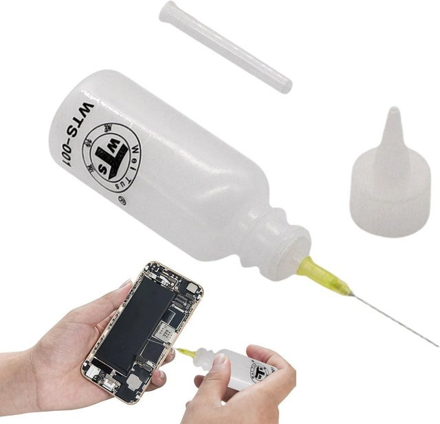 Transparente Kunststoff-Quetschflasche mit Nadelspitze als Präzisions-Kleberapplikator und Ölapplikator für Profis - Bild 1