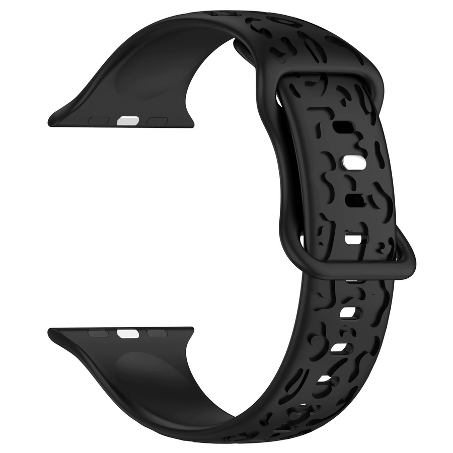 Uhrenarmband Silikon, Schwarz, Unisex - Bild 2