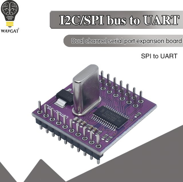 CJMCU-752 SC16IS752 I2C/SPI zu Dual-Kanal UART Interface Modul in Lila - Bild 1