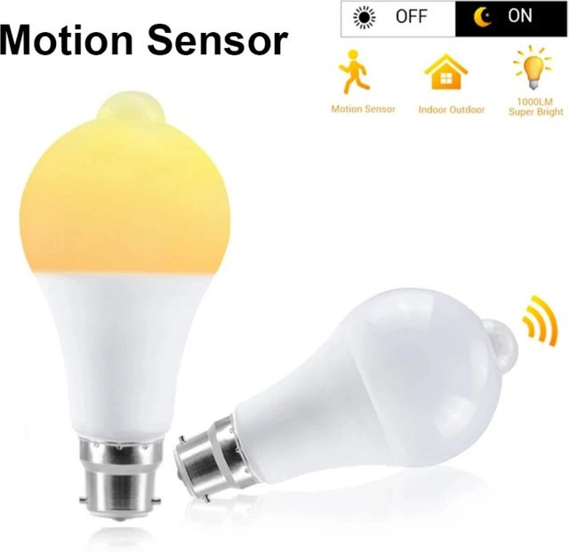 VooVoo B22 LED-Bewegungsleuchte mit PIR-Sensor in Weiß - Bild 1
