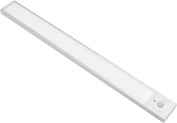 LUXULA LED Unterbauleuchte Akku mit Bewegungsmelder und CCT Warm-Kaltweiß, dimmbar, magnetische Schrankleuchte für die Küche, Silber, Breite: 40 cm
