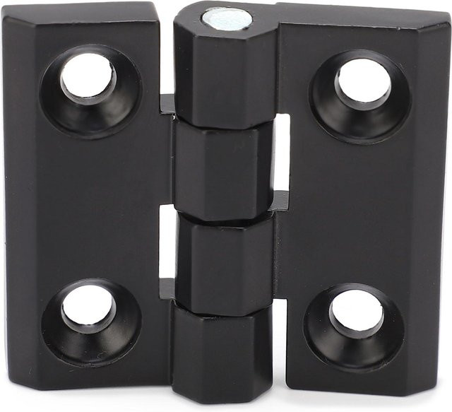 TOMTOP JMS Scharnierschraubenmontage mit doppelt komprimierter Feder aus Zinklegierung in Schwarz, B/B: 58 x 58 mm - Bild 1