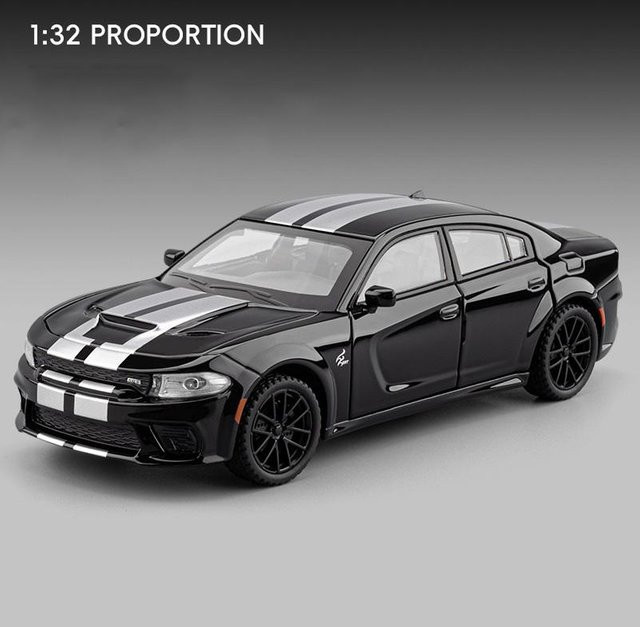 Linyi toy car Lader SRT Hellcat, Sportwagen Modell, 1:32, mit Licht und Sound, ab 14 Jahren - Bild 1