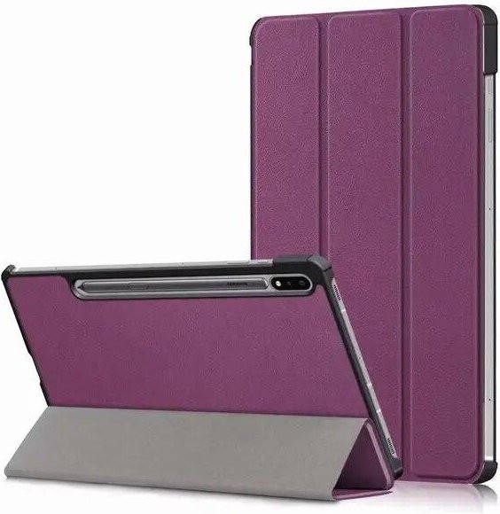 Samsung Galaxy Tab S7 Plus und S7 FE 12,4 Smart Flip Case Schutzhülle mit Klappfunktion in Violett - Bild 1