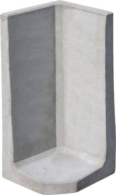 Diephaus L-Stein Ecke unbewehrt Grau B/T/H: 100 x 50 x 50 x 7 cm - Bild 1
