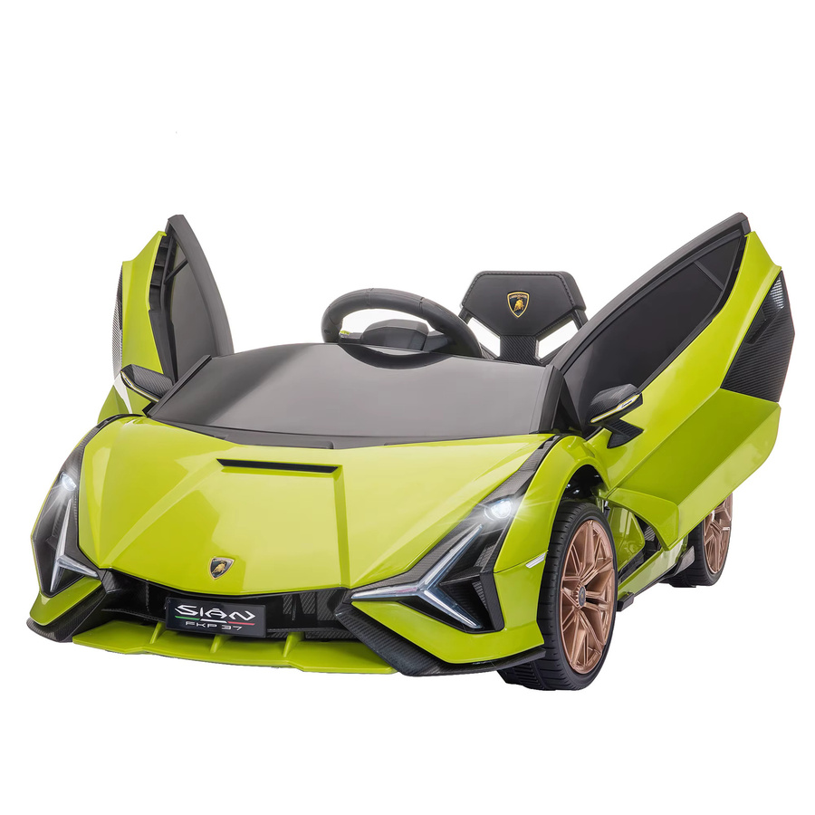 HOMCOM Lamborghini Kinder Elektroauto mit Licht und Sound, Grün - Bild 2