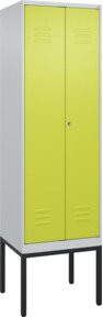 C+P PSA Doppel-Spind Classic PLUS Gestell mit 2 Abteilen und Zylinderschloss, Höhe: 212 cm, Breite: 60 cm, Tiefe: 50 cm - Bild 1