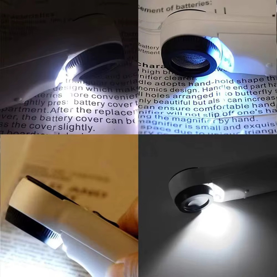 Lupe 40x, mit 2 LED-Leuchten - Bild 4