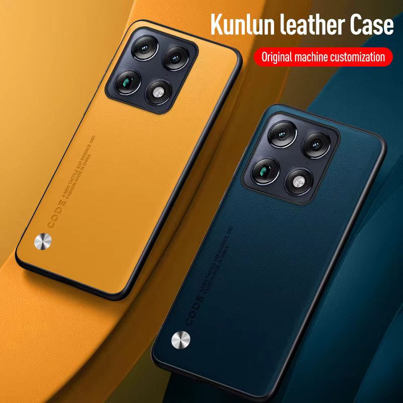 EUCAGR Luxus PU-Lederhülle für Motorola Edge 70 Pro Ultra in Schwarz - Bild 1