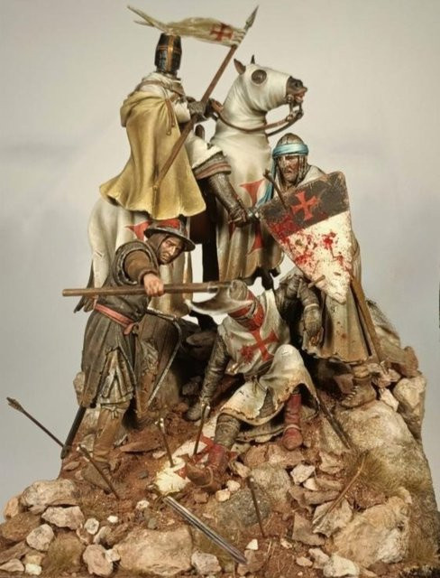 JIJIE Kampagnete Ritter, Druckguss-Harzfigur, Maßstab 1:24, unmontiert, unbemalt - Bild 1