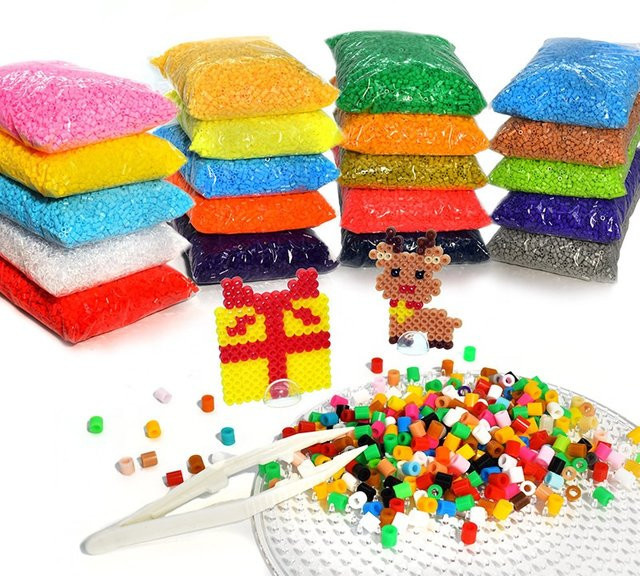 Hama Perler Perlen, Nachfüllpack, Bunt / Mehrfarbig, Pixel Kunst - Bild 1