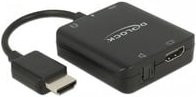 DeLOCK HDMI Audio Extractor 4K 60 Hz mit TOSLINK S/PDIF und 3,5mm Klinkenbuchse, Schwarz - Bild 1