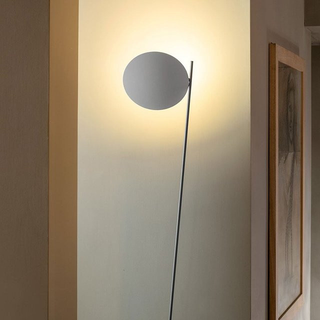 Catellani & Smith Lederam F0 LED-Stehleuchte in Weiß-Satin mit dimmbarer warmweißer LED (2700K) - Bild 1
