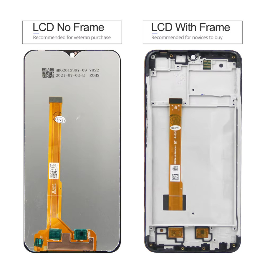 LCD-Display Touchscreen mit Rahmen für vivo y91 y93 y95 in Schwarz, 6.22 Zoll - Bild 2