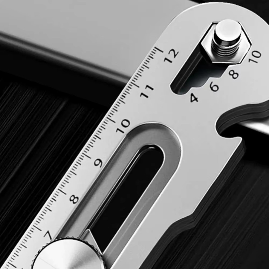 6-in-1 Multifunktions-Universalmesser aus Edelstahl in Silber mit 18mm Snap-Off Klinge - Bild 5