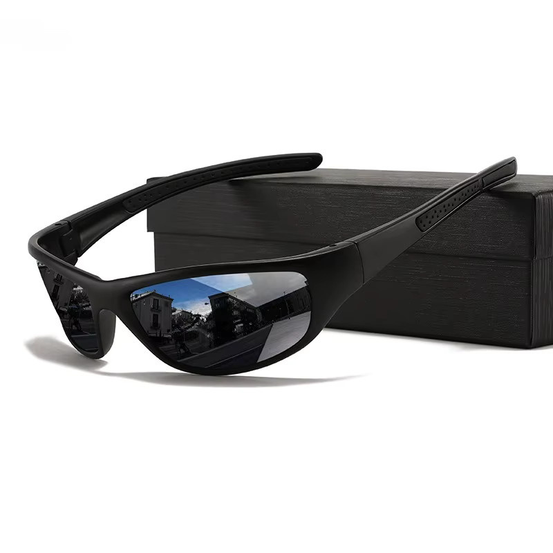 SEAMERGO Sportsonnenbrille, Herren, Vollrand, Wrap, Schwarz, Grau, Kunststoff, polarisiert - Bild 3