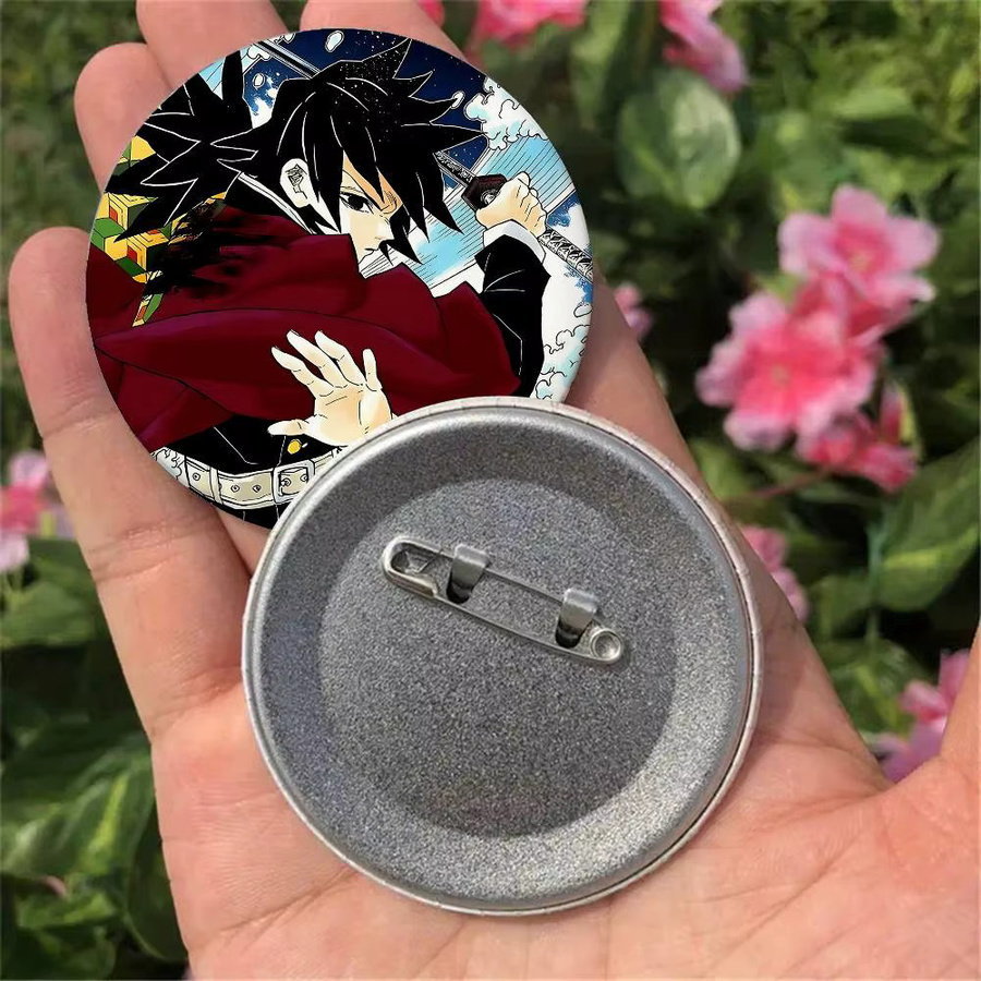 Bilibili Anstecknadel Brosche, rund, T-Tomioka G-Giyuu Abzeichen - Bild 2