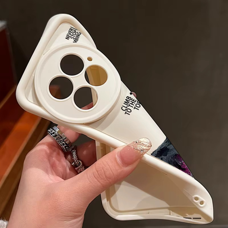 Stoßfeste TPU Silikon Handyhülle mit Flugzeug und Schnee Motiv für OnePlus 13 12 11R 13R 12R 5G und OnePlus Ace 5 3 2 in Beige und Weiß - Bild 3