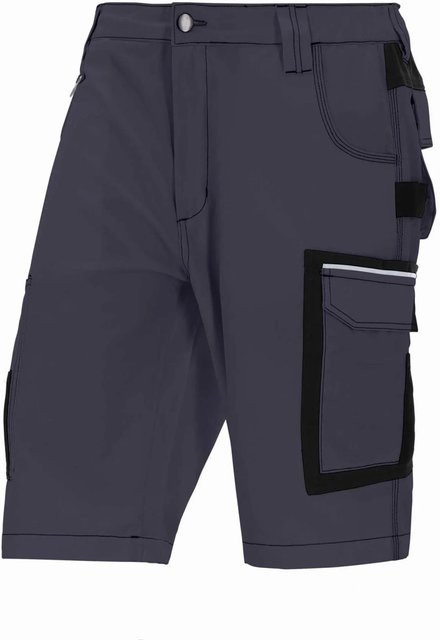 Eliworx Workwear Shorts mit Stifttasche und reflektierenden Details in Grau - Bild 1
