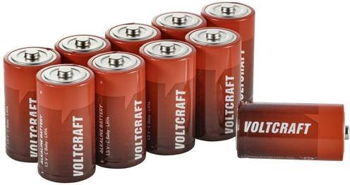 VOLTCRAFT Industrial LR14 Baby C Batterie Alkali-Mangan 1.5V 8000 mAh 10er Packung in Rot - Bild 1