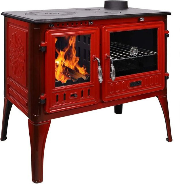 365 Küchenofen Cook Lite Rot Emailliert 8,5 kW - Bild 1
